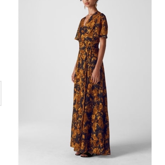 Wrap Devore Maxi Dress - Picture 3 of 10